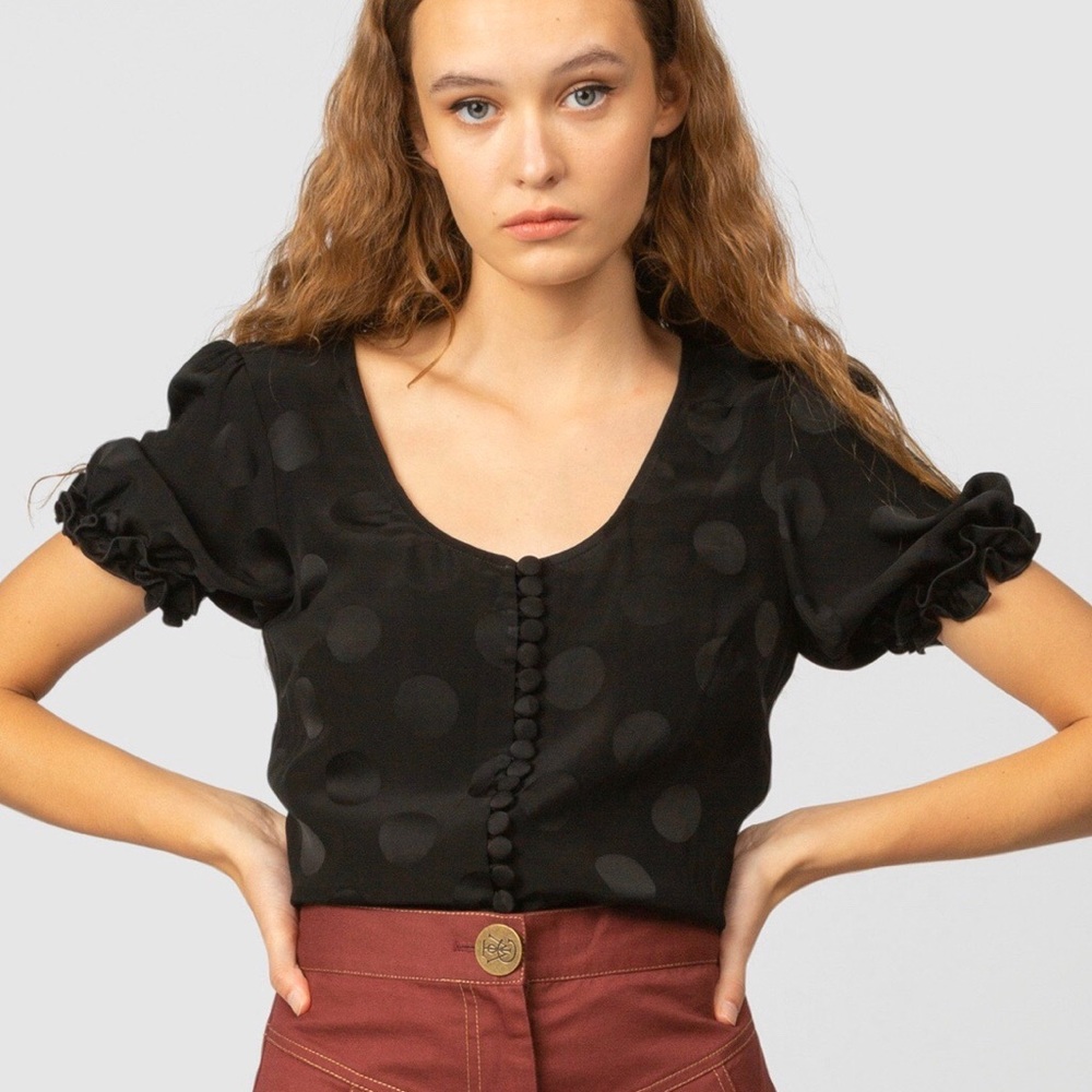 The Wolf Gang Bamba Black Blouse